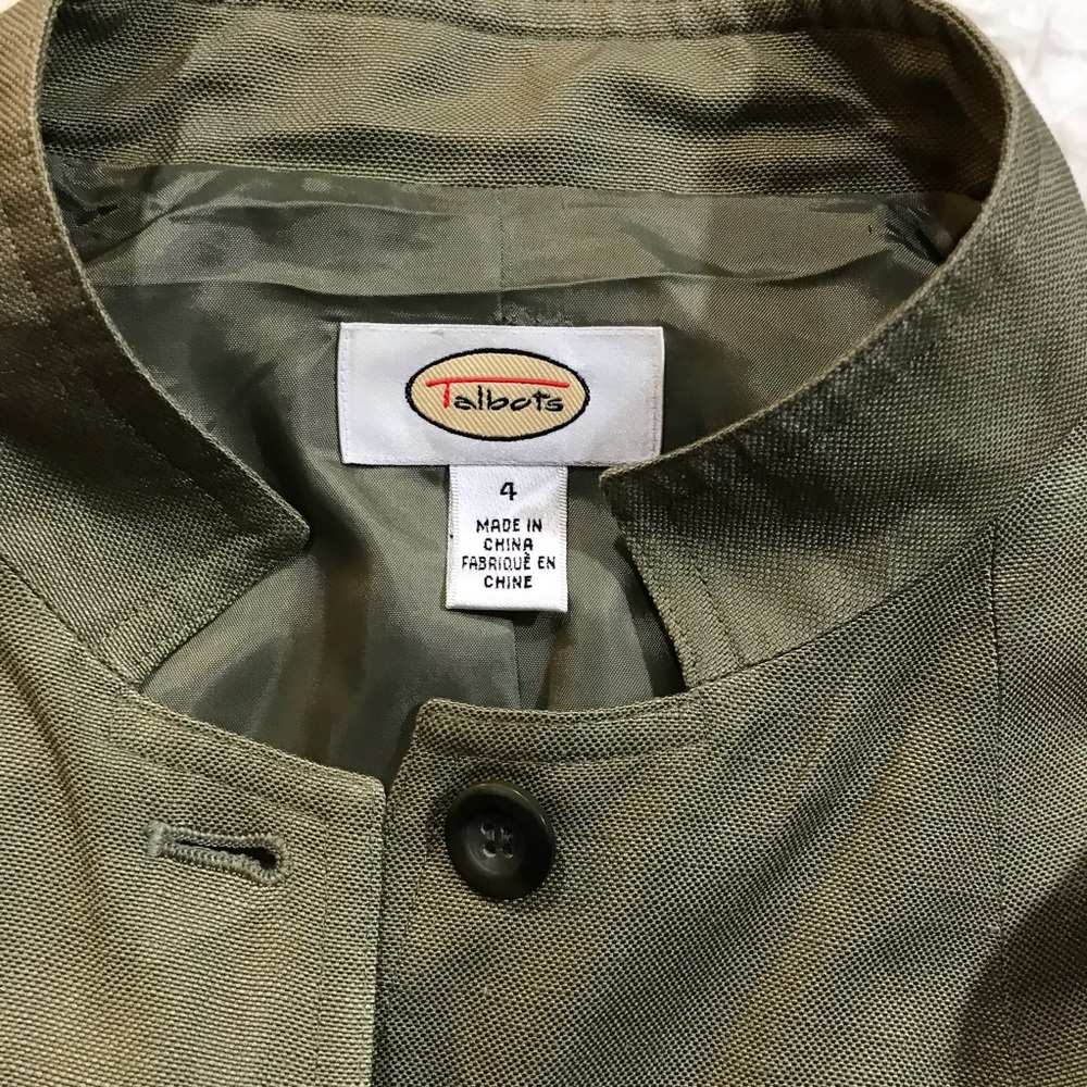 Talbots sage green jacket - Picture 4 of 5